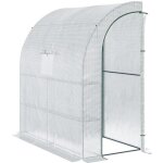Outsunny - serre de jardin - acier - 200x100x215cm - blanc