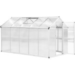 Outsunny - serre - aluminium - 303x183x195cm - transparent