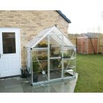 Serre de jardin en polycarbonate hybrid 233 m couleur argent ancrage au sol non