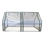 Serre de jardin pvc - acier gardiun leaf horizontale 180x90x90 cm vert fermeture double glissi�re