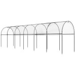 Outsunny - serre de jardin - plastique - 600x123x171cm - transparent