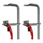 Serre joint  levier 250mm x2 - rapide - force de serrage 250kg - grande envergure 250mm - col de cygne ...