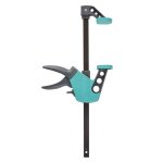 Serre - joint facile  une main - wolfcraft - 75 - 300 - force de serrage jusqu 90 kg - tige en acier ...