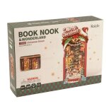 Serre livre - robotime - chrismas street - multicolore - bois - led