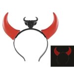 Serre - tte de diable - ptit clown - re51307 - grandes cornes lumineuses rouges - pour adulte