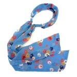 Serre tte foulard motif fleurs - bleu - rc002760