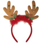 Serre - tte renne avec grelots - ptit clown - accessoire de dguisement de nol - marron - multicolore ...