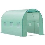 Bâche de rechange pour serre de jardin tunnel - outsunny - 6 m² - 6 fenêtres + porte enroulable zippée ... Bâche de rechange pour serre de jardin tunnel - outsunny - 6 m² - 6 fenêtres + porte enroulable zippée ...