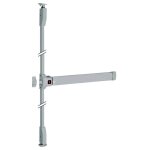 Serrure anti - panic push bar - jpm - 90 + - 3 points de s�curit� - finition argent - ajustable sur site ...