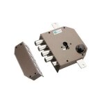 Serrure en applique 3 points 630 marron gauche mottura 38630vs00x