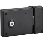 Serrure en applique bec de canne thirard - noir - standard - a cl - 2 entres