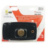 Serrure en applique horizontale a fouillot ouvrant a gauche vachette