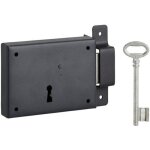 Thirard - serrure horizontale en applique  cl pour porte de cave pne seul droite axe 60mm 110x80mm ...