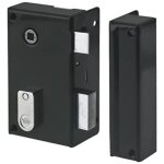 Serrure en applique verticale � fouillot - yale - yav36d - kaki 2 cl�s fournies - version droite - porte ...