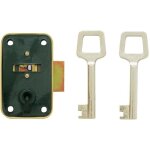 Serrure de bo�tes aux lettres - vachette - 2383 30 / 15 gauche - acier - canon 17 mm - 50x30x15 mm