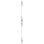 Serrure � larder 3 points tf pour profil acier p�ne dormant demi - tour s�rie 6270 axe 21mm hauteur 1700mm ...
