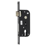 Serrure � larder multibat � profil europ�en axe 40mm finition noir � bout carr� sans g�che - jpm - 218300 ...