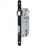 Serrure � larder noire � fouillot sans g�che - cl� i - axe � 40 mm - s�rie d450 - vachette