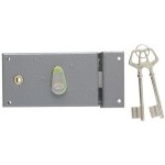 Serrure monopoint en applique - jpm - 144000 - 02 - 1y - acier �poxy noir - 1 point - livr�e 2 cl�s