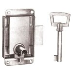 Serrure � patte - vachette - ln 40cl zing - finition nickel�e - hauteur 70 mm - pour porte fine