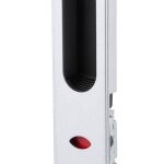 Serrure de porte coulissante salutuya - blanc - verrou  crochet unilatral rsistant  la corrosion