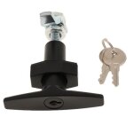 Serrure de porte de garage - unbranded - poignée en t - acier inoxydable - a clé - 2 clés Serrure de porte de garage - unbranded - poignée en t - acier inoxydable - a clé - 2 clés