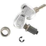 Serrure de remplacement - givi - z661a - pour top case v46 e52 e55 - universel - gris