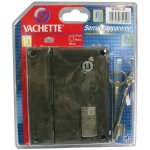 Serrure vachette verticale pne dormant demi - tour - droite - nickel - 2 cls - en applique
