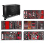Servante datelier complte large noire xl 514 outils mw tools