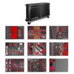 Servante datelier complte large noire xl 514 outils mw tools mwe512g4b