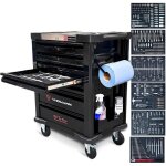 Servante datelier widmann wm - st - 6bkac - 263 outils haute qualit� inclus 6 tiroirs pleins d�vidoir ...