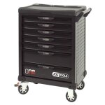 Servante datelier - vide - 7 tiroirs - ks tools - 823. 0007 - noir - servante one by one - charge max ...