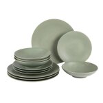 Service dassiettes vésuvio sauge 12 pièces - table passion Service dassiettes vésuvio sauge 12 pièces - table passion