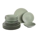Service dassiettes vsuvio sauge 18 pices - table passion