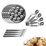 Service � escargots 12 pi�ces cook 19cm argent