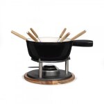 Service  fondue tradition men426c 6 personnes 26l caquelon fonte maill compatible tous feux dont induction ...