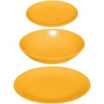 Service de table 18 pices colorama 26cm jaune