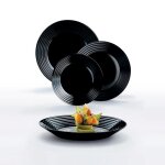 Service de table 18 pièces harena black luminarc Service de table 18 pièces harena black luminarc