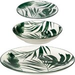 Service de table 18 pi�ces palme 26cm vert