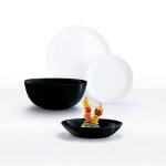Service de table 19 pices diwali black & white luminarc
