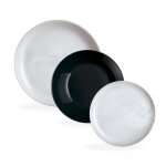 Service de table 18 pices diwali effet marbre et noir - luminarc