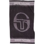 Serviette de bain - sergio tacchini - noir - 100% coton - 70x120cm - classique