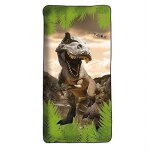Serviette de bain - roth - tyrannosaure - 60 x 120 cm - microfibres - enfant