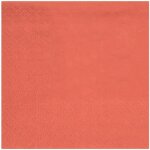 Serviette cocktail brique / terracotta 21 x 20 cm (x25) ref / 7641