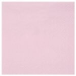 Serviette cocktail rose ple 21 x 20 cm (x20) ref / 7641