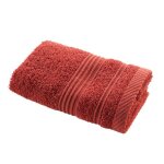 Serviette dinvit� tendresse 30x50cm terracotta