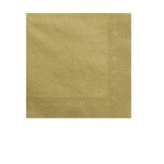 Serviette en papier - partydeco - lot de 20 - couleur or - 33 x 33 cm - �v�nements �l�gants