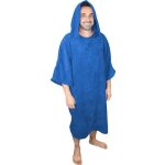 Serviette poncho de bain ou de plage - adulte - bleu - vivezen