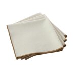 Serviette de table unie et bourdonn�e ecru 40x40 cm