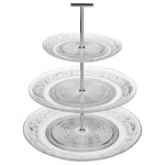 Serviteur  3 tages renaissance 33cm transparent